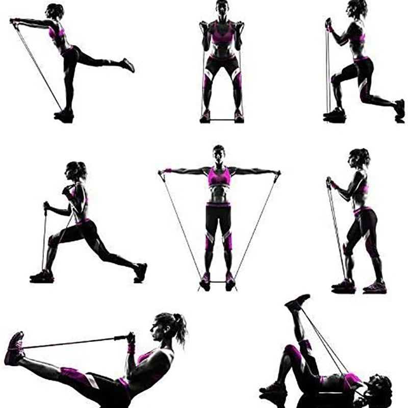 💪 Resistance Bands with Handles – Your Ultimate Home Gym! 🏋️♂️🏋️♀️