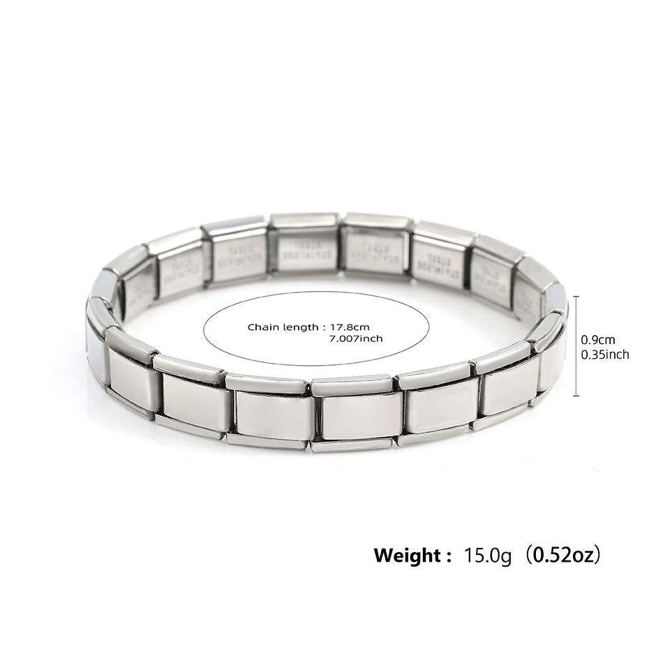 ✨ Trendy Italian Stainless Steel Bracelets – Stylish & Stretchable! 🎁