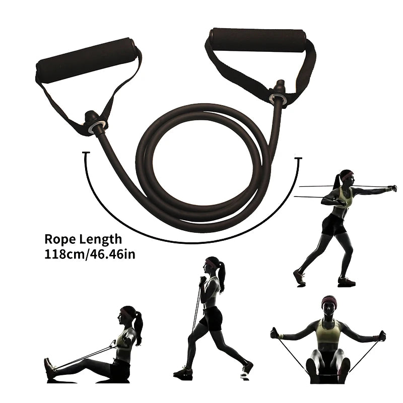 💪 Resistance Bands with Handles – Your Ultimate Home Gym! 🏋️♂️🏋️♀️