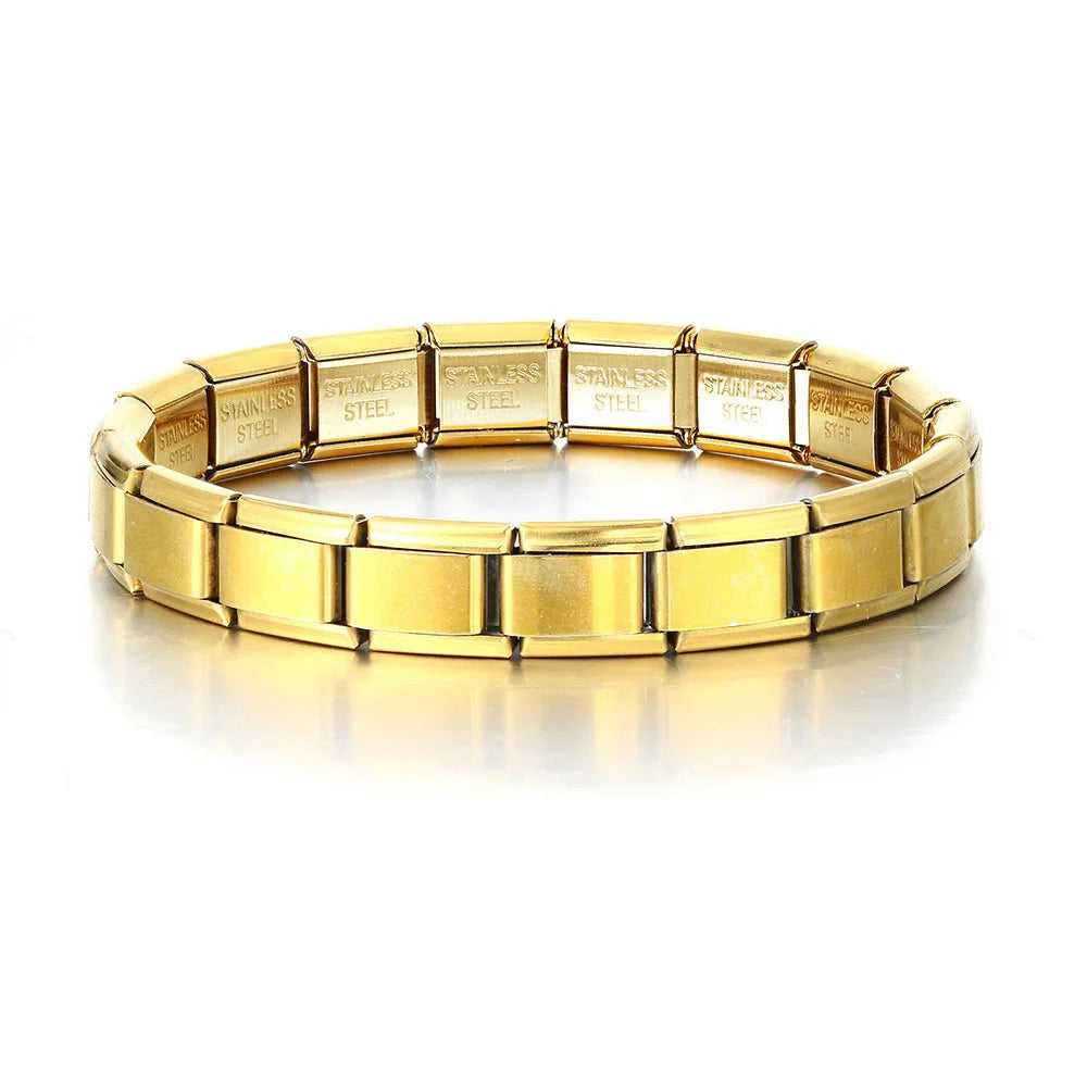 ✨ Trendy Italian Stainless Steel Bracelets – Stylish & Stretchable! 🎁