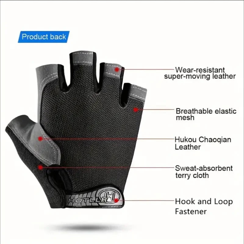 🚴♂️ Unisex Half-Finger Sports Gloves – The Perfect Fit for Your Active Lifestyle! 🏋️♀️