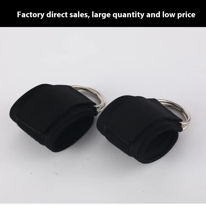 Fitness Ankle Straps – Adjustable D-Ring Support Cuffs for Leg Workouts & Pulley Systems!