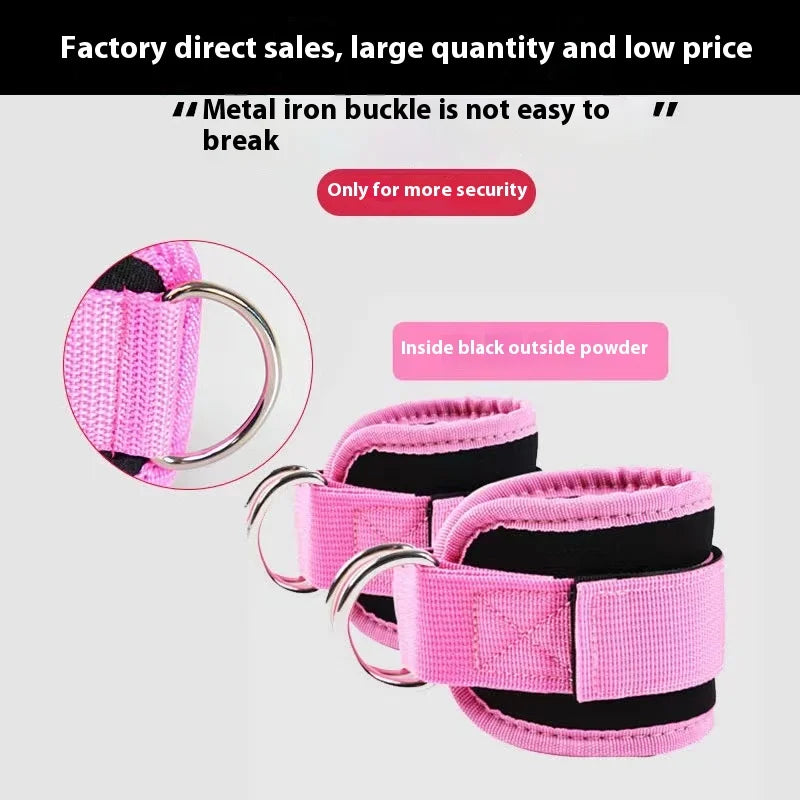 Fitness Ankle Straps – Adjustable D-Ring Support Cuffs for Leg Workouts & Pulley Systems!