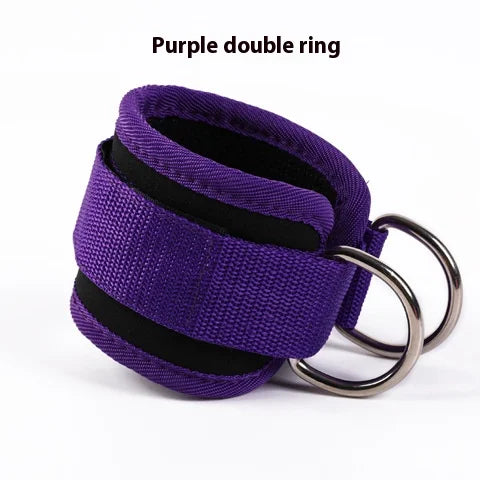 Fitness Ankle Straps – Adjustable D-Ring Support Cuffs for Leg Workouts & Pulley Systems!