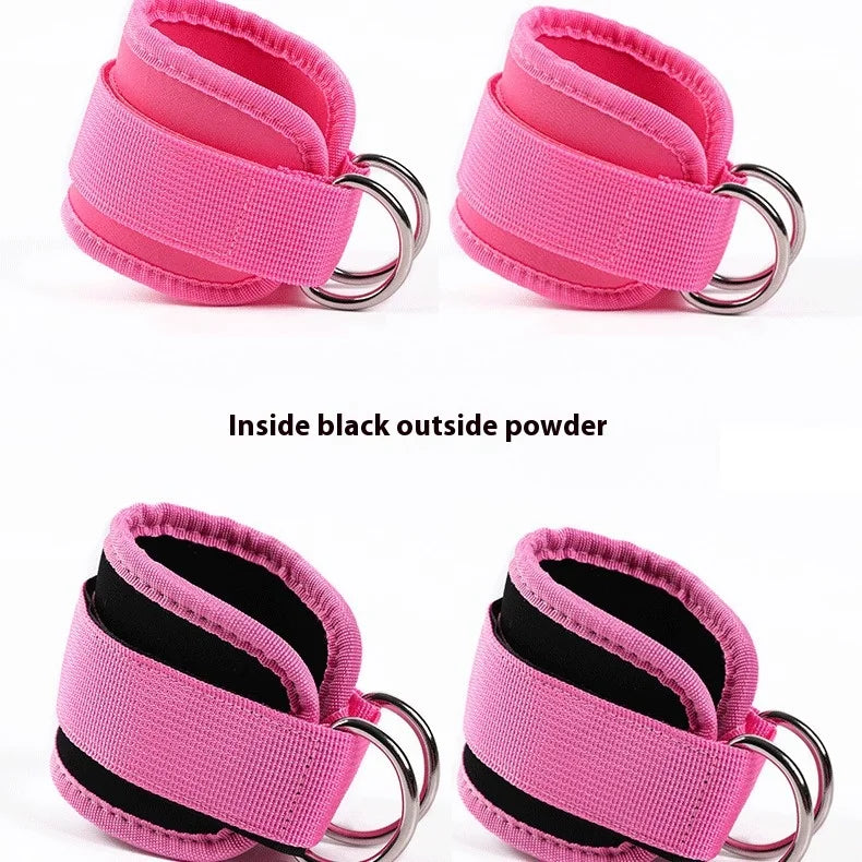Fitness Ankle Straps – Adjustable D-Ring Support Cuffs for Leg Workouts & Pulley Systems!