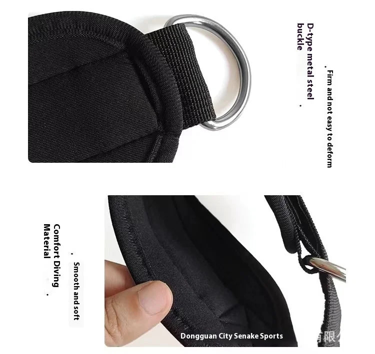 Fitness Ankle Straps – Adjustable D-Ring Support Cuffs for Leg Workouts & Pulley Systems!