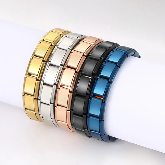 ✨ Trendy Italian Stainless Steel Bracelets – Stylish & Stretchable! 🎁